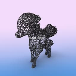 #077 Ponyta Pokemon Wiremon Figure 🐴 3d model