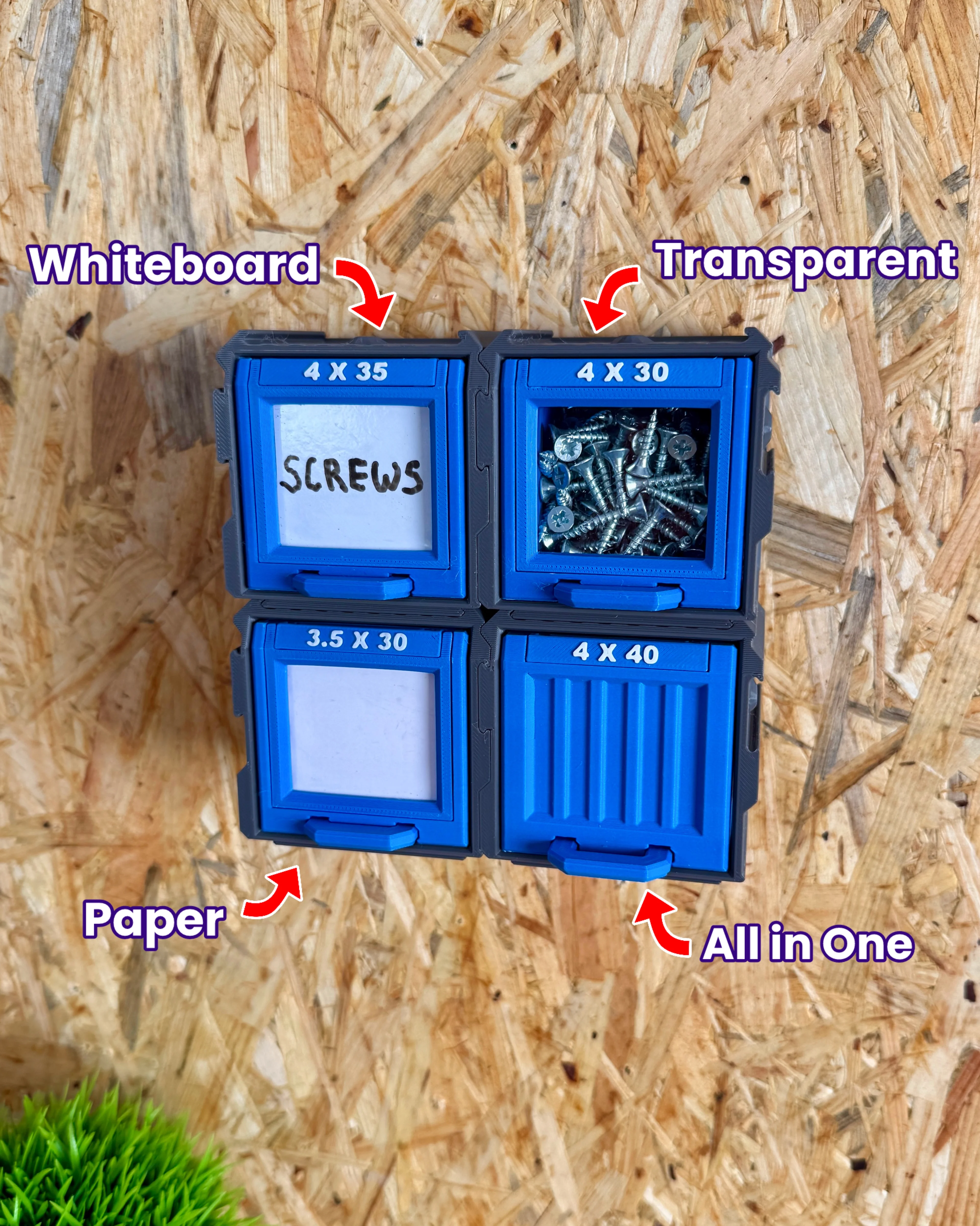 Cargo Containers - 1x1 (Mini Modular Storage) 3d model