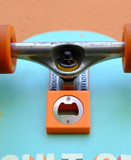 SkateBottleOpener - Skateboard Bottle Opener Riser Pad 3d model