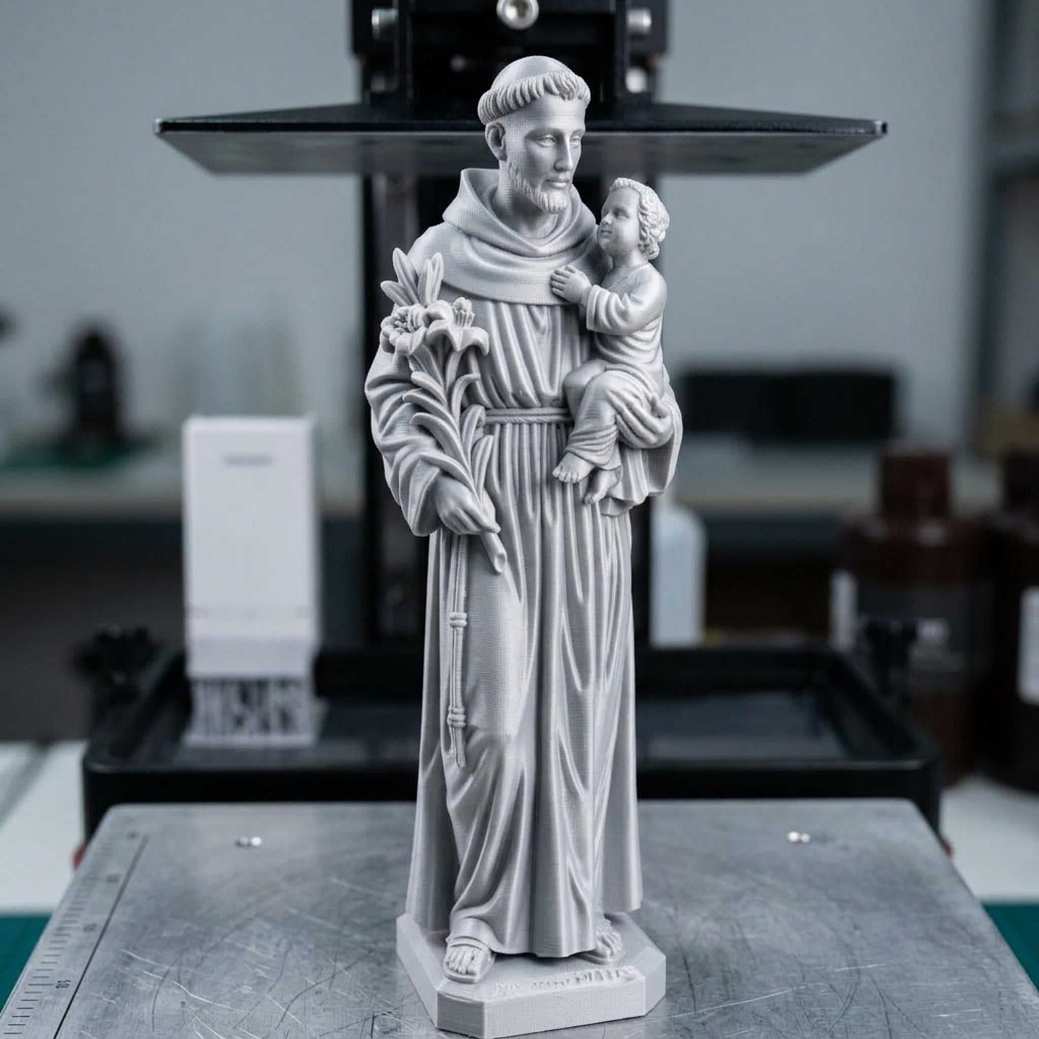 Statue of Saint Anthony 3d model