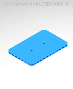 4x6 MU - Small Thread LU - MultiBoard Plate 3d model