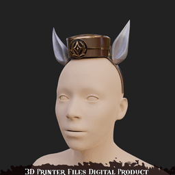 Gold Ship Cosplay Ears and Crown Accessories Uma musume: Pretty Derby 3d model