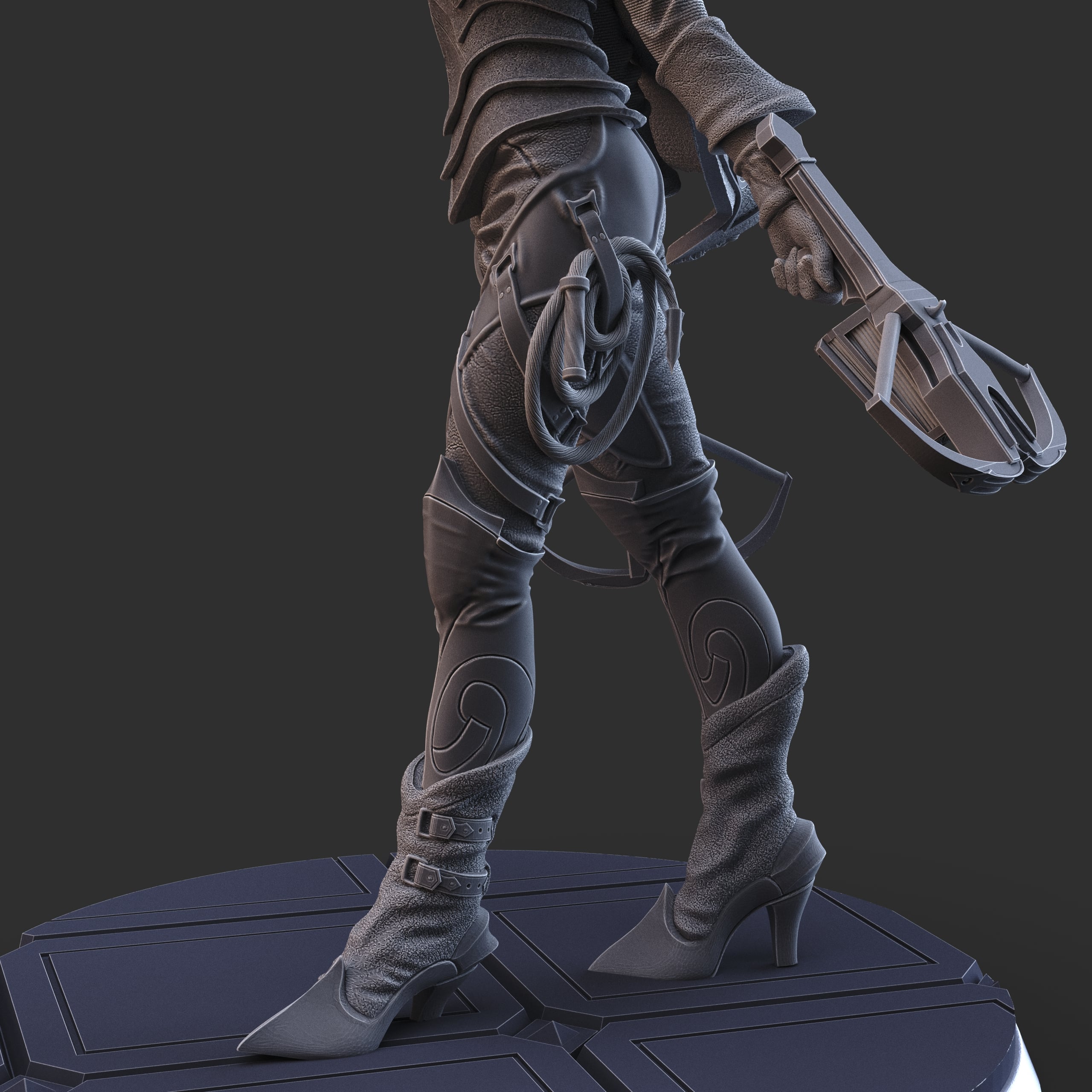 Vampire Hunter 75mm collectible 3d model