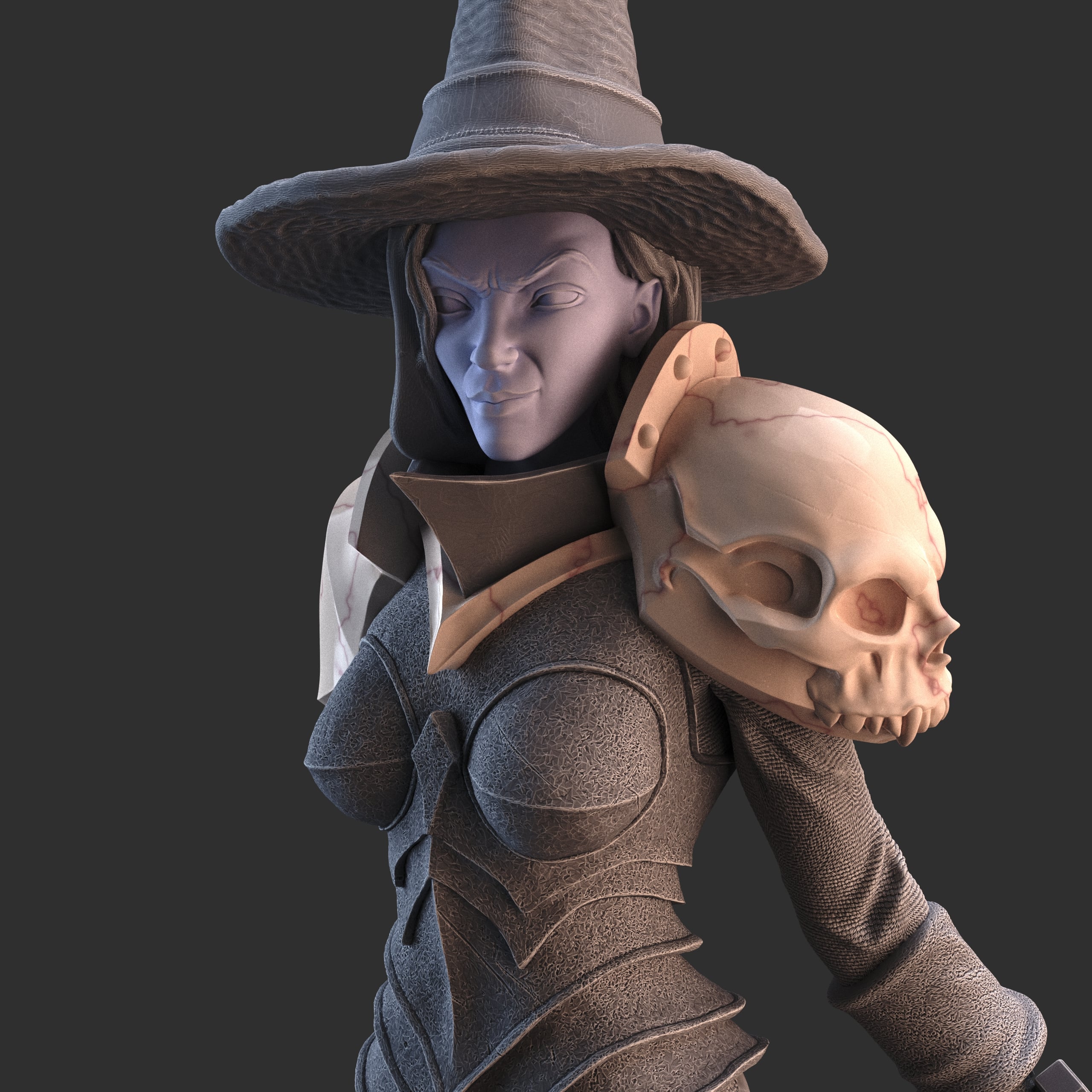 Vampire Hunter 75mm collectible 3d model