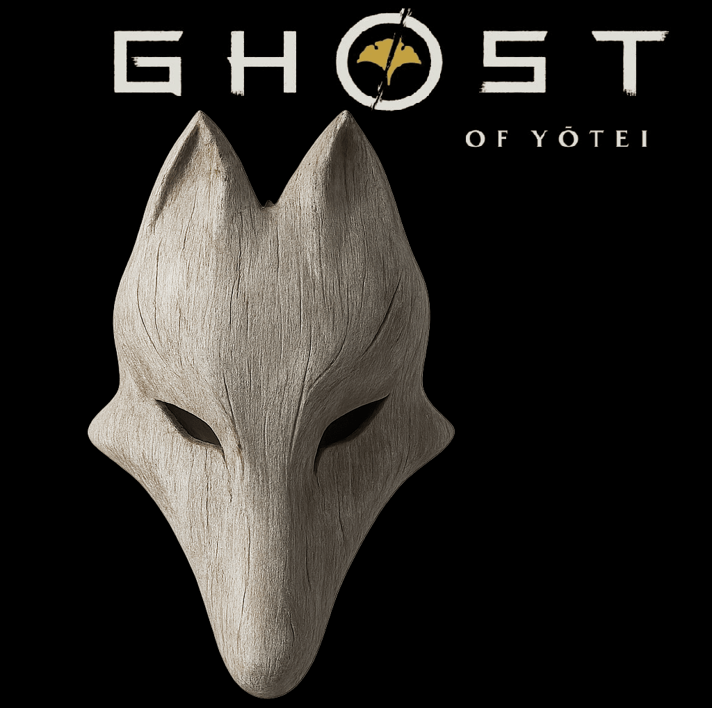 GHOST OF YOTEI SIX KITSUNE MASK life size cosplay - Fan Art 3d model