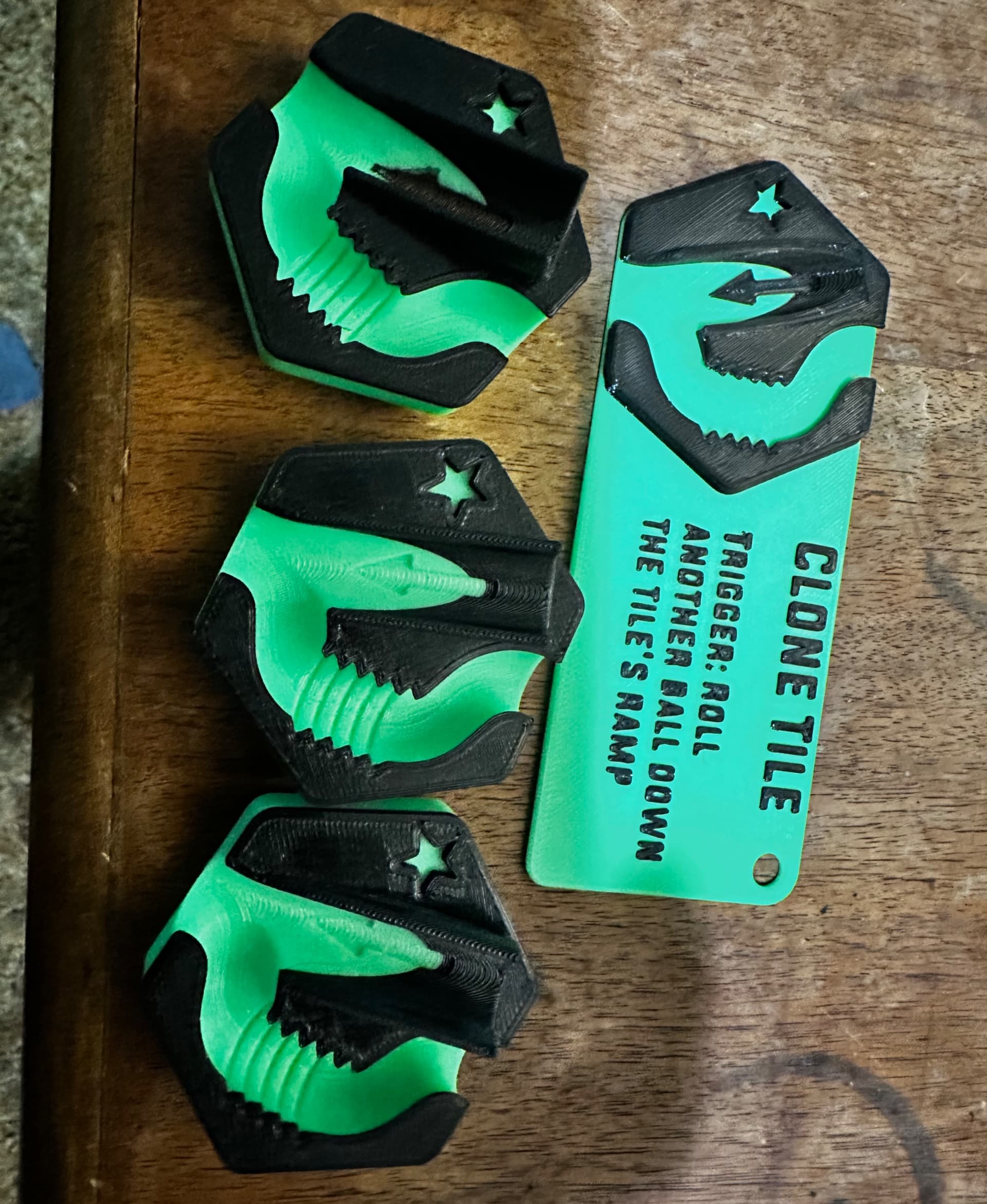 Printed up nice and easy in Hatchbox Black & Electric Lime PETG.