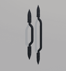 Long Cathedral Pull Handles – Gothic Cabinet / Door Handle Set 3D Print Model 3d model
