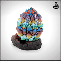 Dragon Egg 12 - Crystal Egg Keychain! 3d model