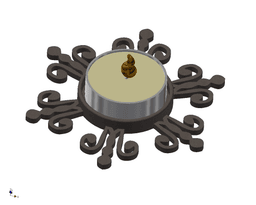 Candle Holder Decoration 3d model