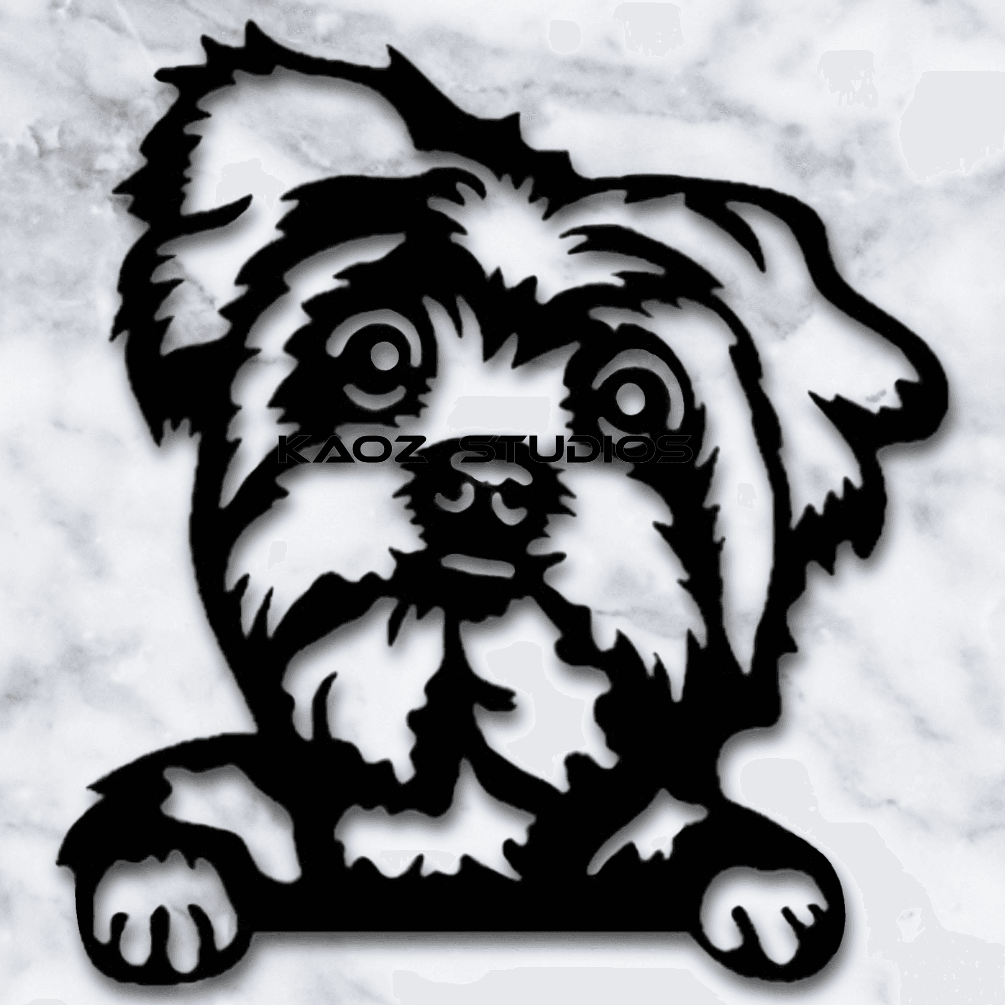 small dog wall art christmas puppy wall decor 3d model
