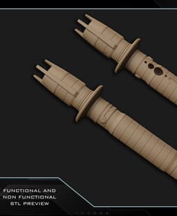 Shin Hati functional lightsaber 3d model
