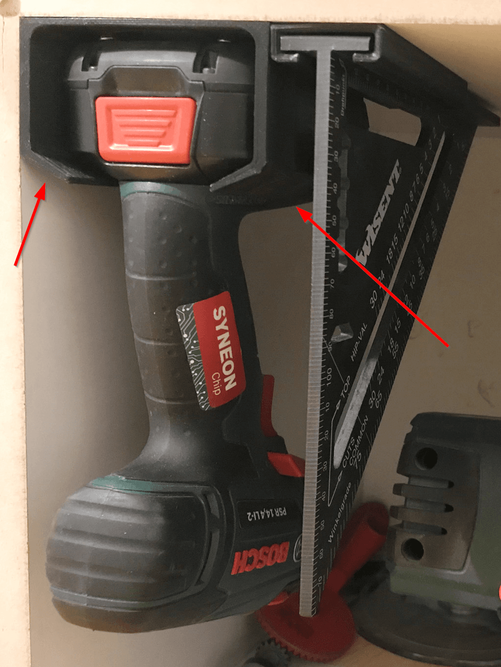 Bosch Cordless Screwdriver Mount 3d model