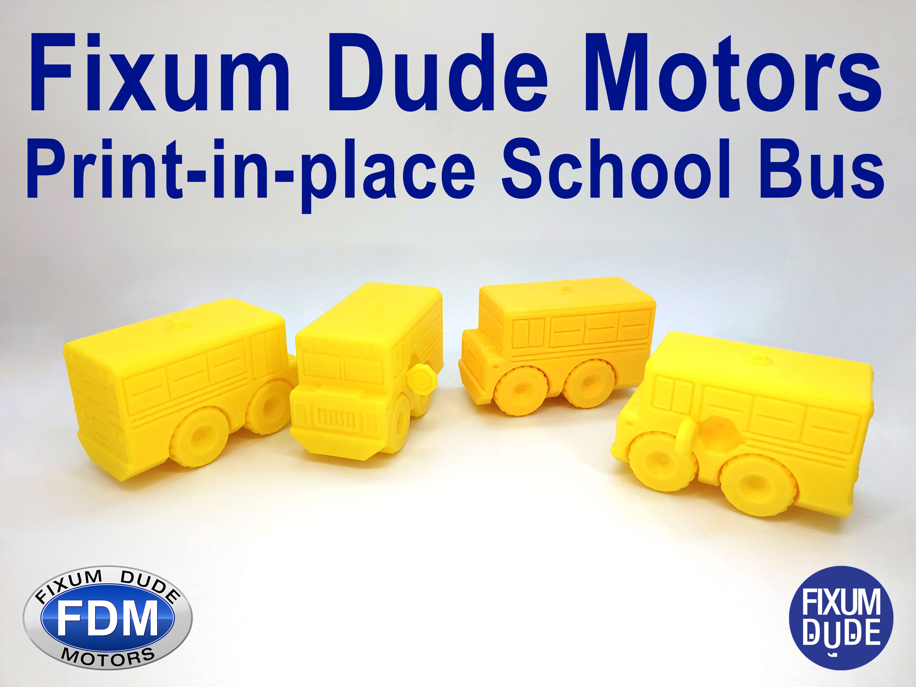 Fixum Dude Motors PIP School Bus 3d model