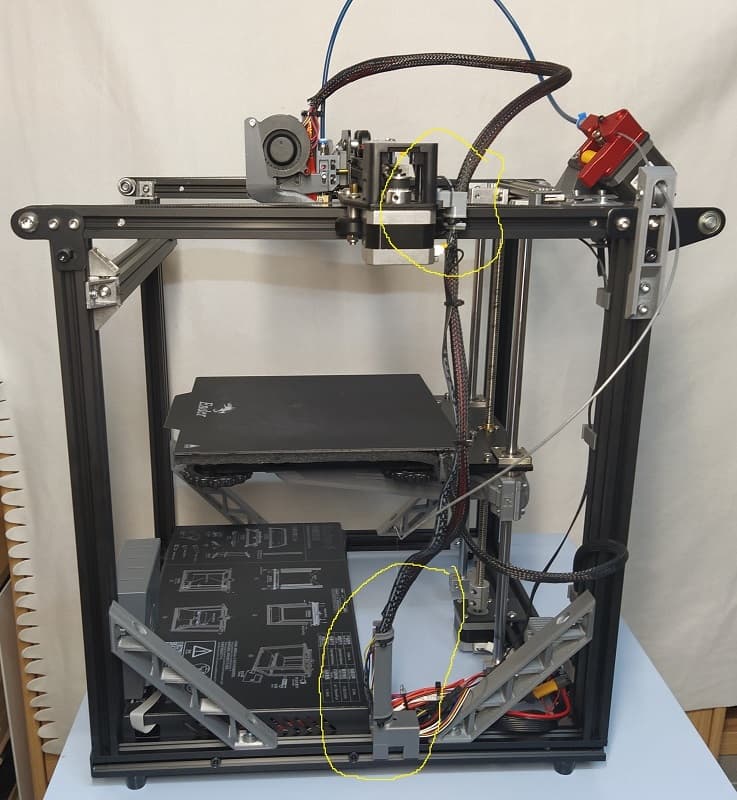 Cable management cable holder for X- Y-cable Ender 5 / Kabel Kabelmanagement Kabelhalter für X- Y-Kabel Ender 5 3d model
