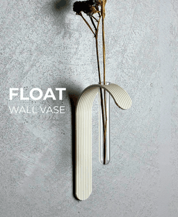 FLOAT Wall Vase | Minimalist 3D Printed Decor 3d model