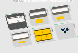 Elegant Jewelry Organizer Customizable Layout 3d model