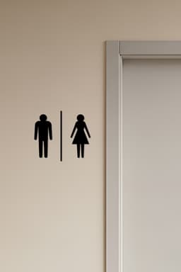 WC, Toilet Sign, Restroom 3d model