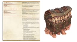 The Runners - 6 Chest Mimics - PRESUPPORTED - Illustrated and Stats - 32mm scale 3d model
