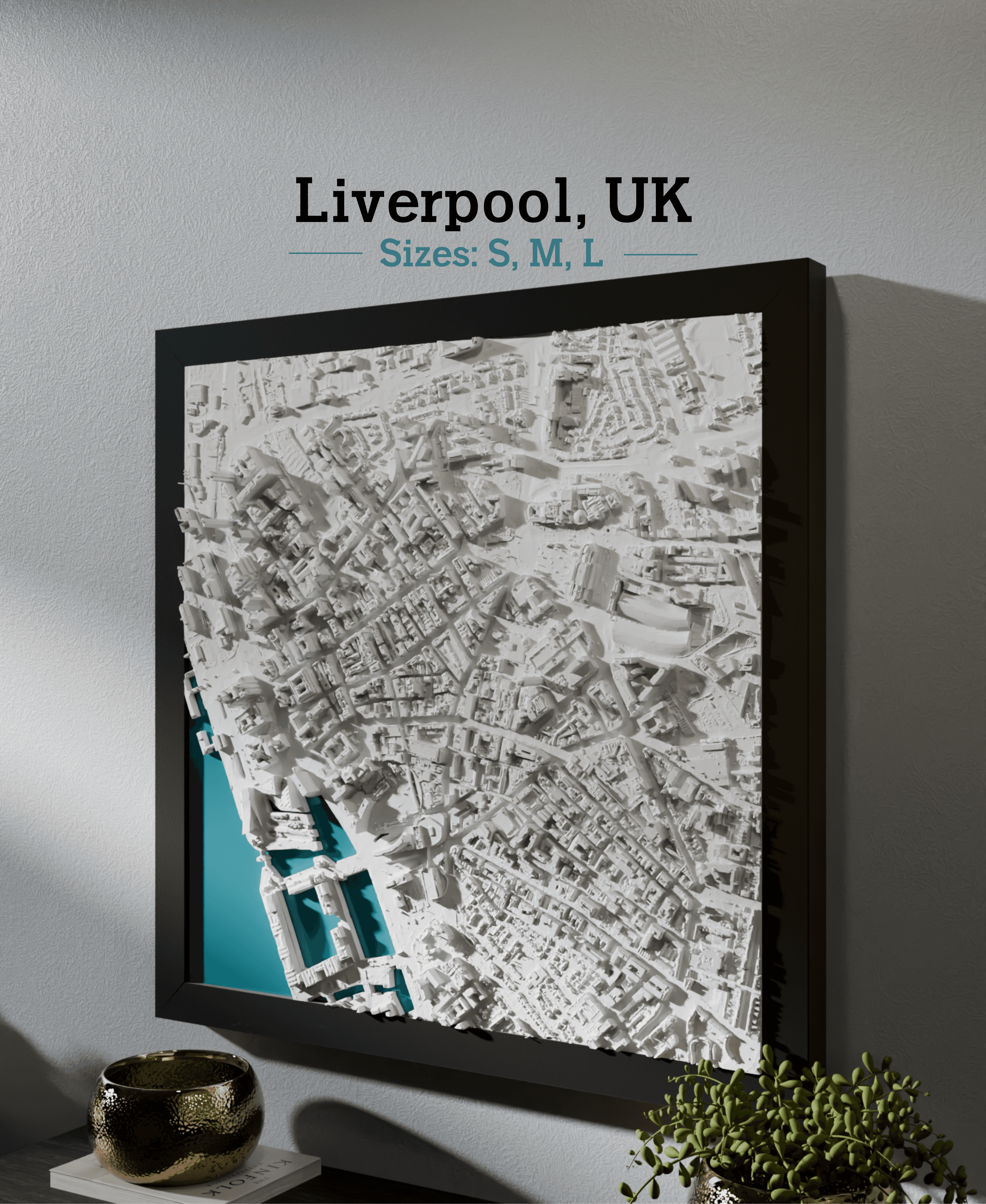 Liverpool, UK - S, M, L, & XL 3d model