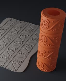 Texture Rollers Renaissance wide Vol.3 (7-9) 3d model