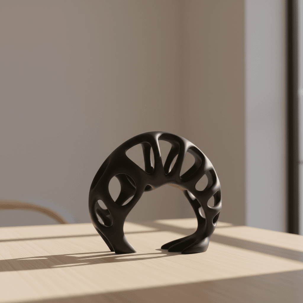 Modern Organic Sculpture STL 3d model