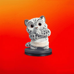 Snow Leopard Kung Fu Panda 3d model