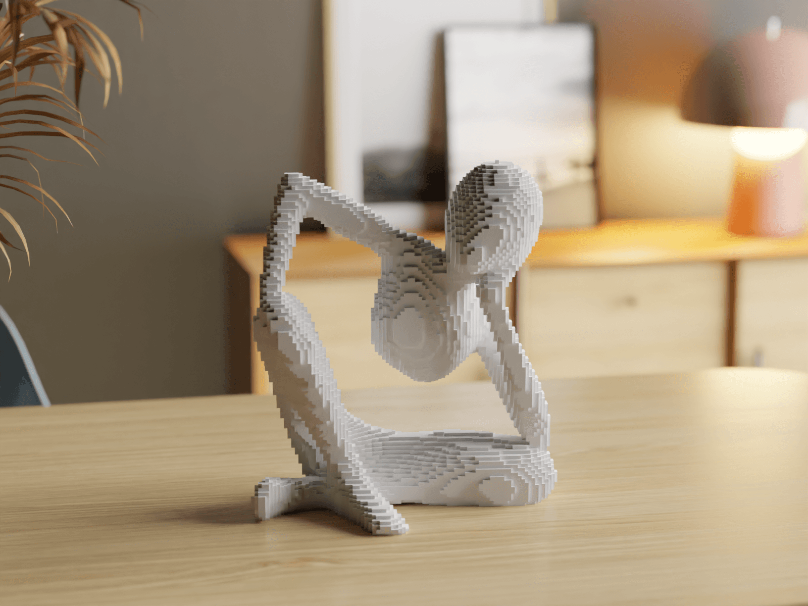 Celestial Resonance Bricked textured and Smooth 3d model