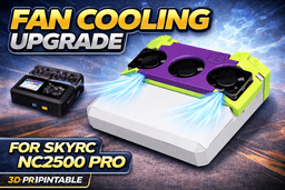 SkyRC NC2500 Cooling Fan Mod – Triple Fan 3D Printable Upgrade 3d model