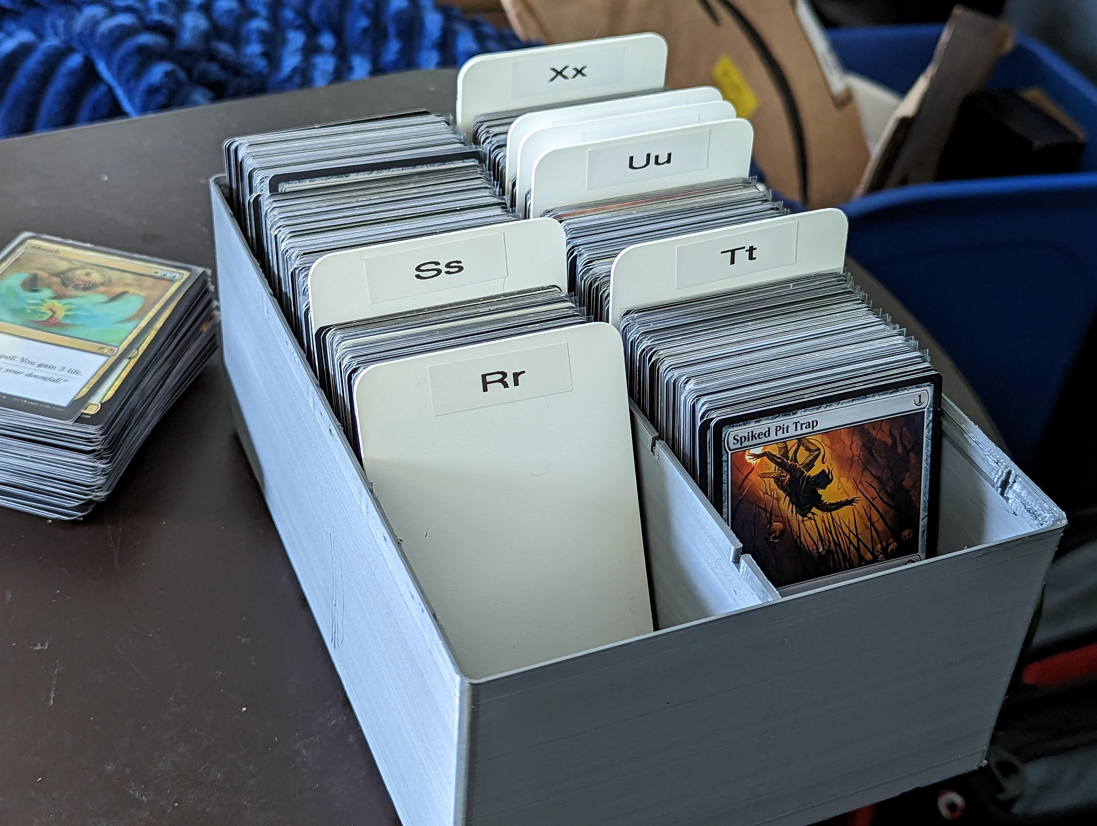 Gridfinity(ish) Card Catalog (Vertical) 3d model