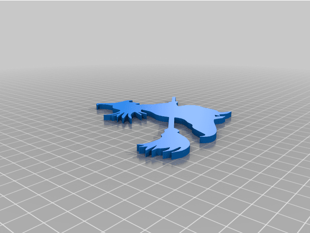 Broomstick witch 3d model