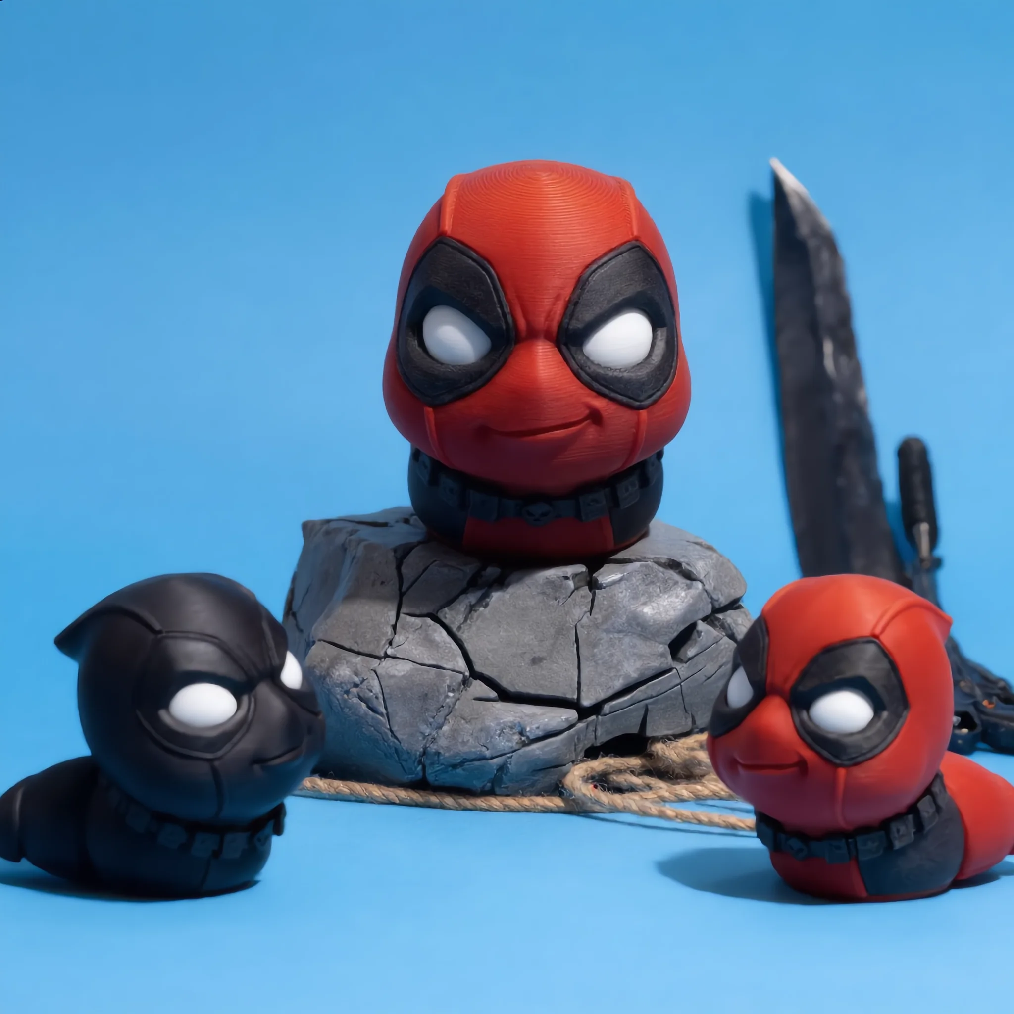 FlexiSlugs Masked Mercenary - Flexi Articulated Chibi Slug STL 3d model