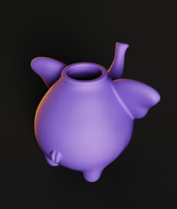 Elephant Planter STL | Cute Decor 3D Print | Functional Pot 3d model