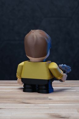 Captain James T. Chunk - Star Trek Captain Kirk Kit | No Supports, No AMS, No Glue 3d model