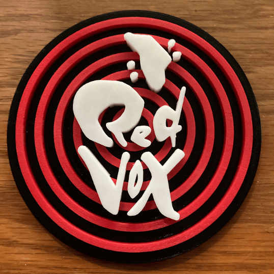 Red Vox Disc Display 3d model