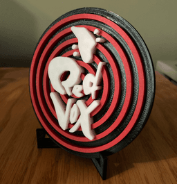 Red Vox Disc Display 3d model