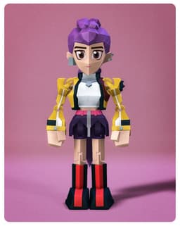 Low Poly KPop Demon Hunters Rumi 3d model