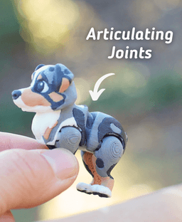 Australian Shepherd - Articulated Ludo Dog 3d model