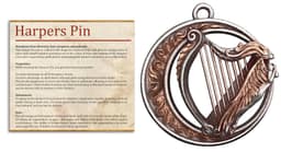 Harper Pin - RP item - PRESUPPORTED - Illustrated and Stats - 32mm scale 3d model