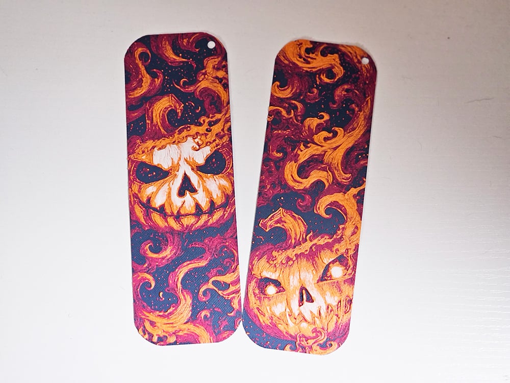 HalloweenPumpkinsBookmarks.3mf 3d model