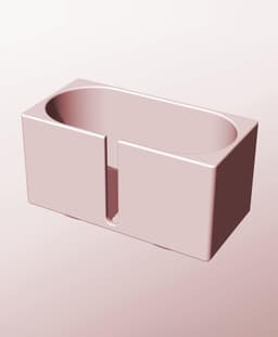 CX68-75-SB Stackable slotted component box for creative makers 3d model