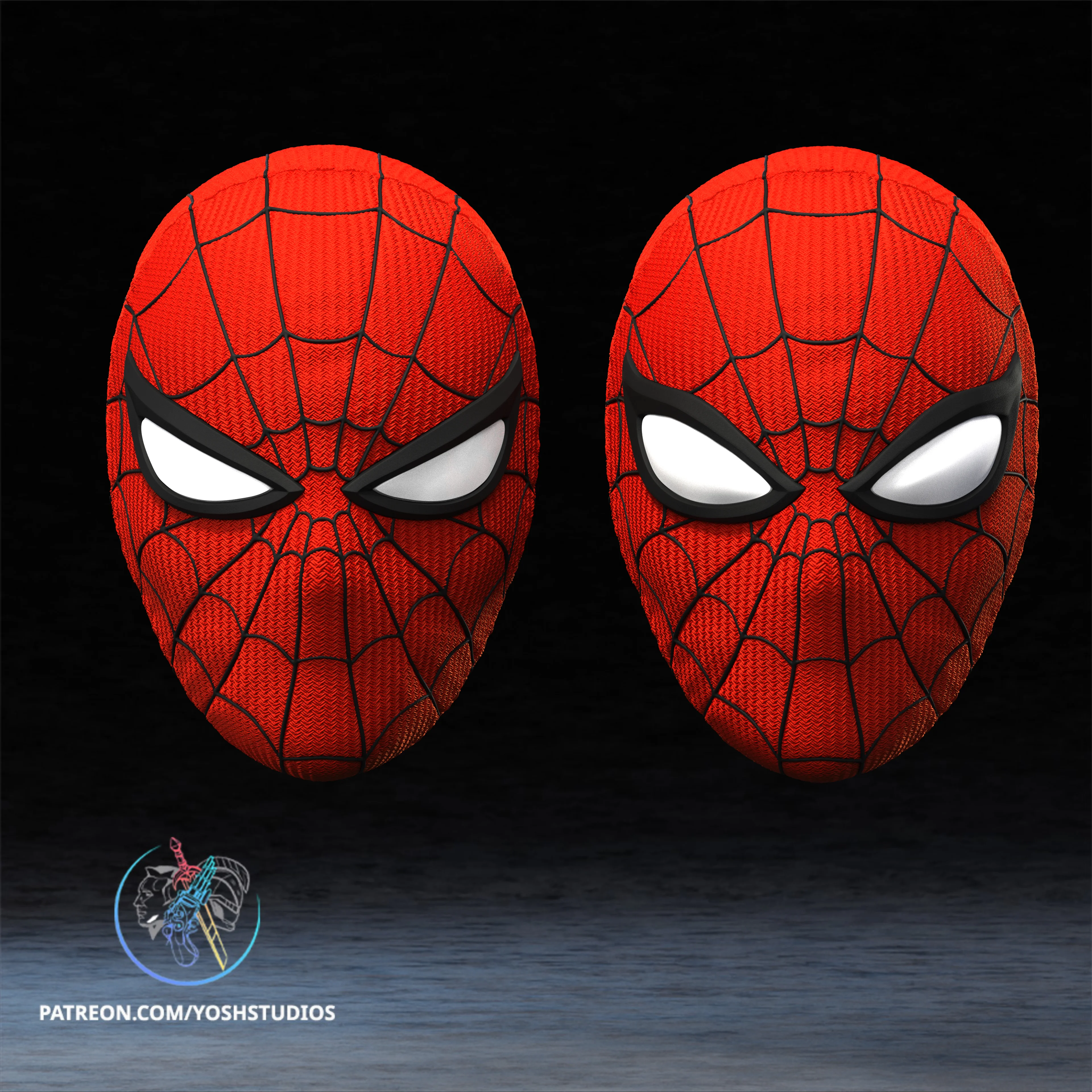 Japanese Spiderman Mask 3D Printer STL file 3d model