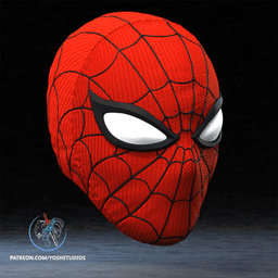 Japanese Spiderman Mask 3D Printer STL file 3d model