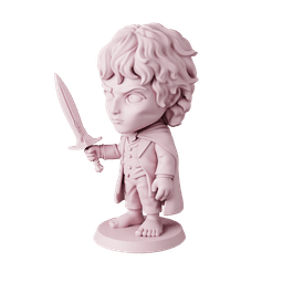 Frodo Lord of the Rings – Free Sample STL Fan Art | Full 15-Character Bundle on Profile 3d model