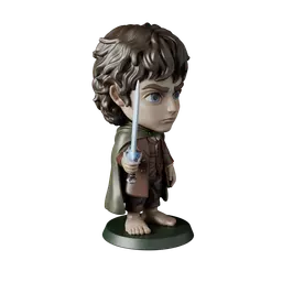 Frodo Lord of the Rings – Free Sample STL Fan Art | Full 15-Character Bundle on Profile 3d model