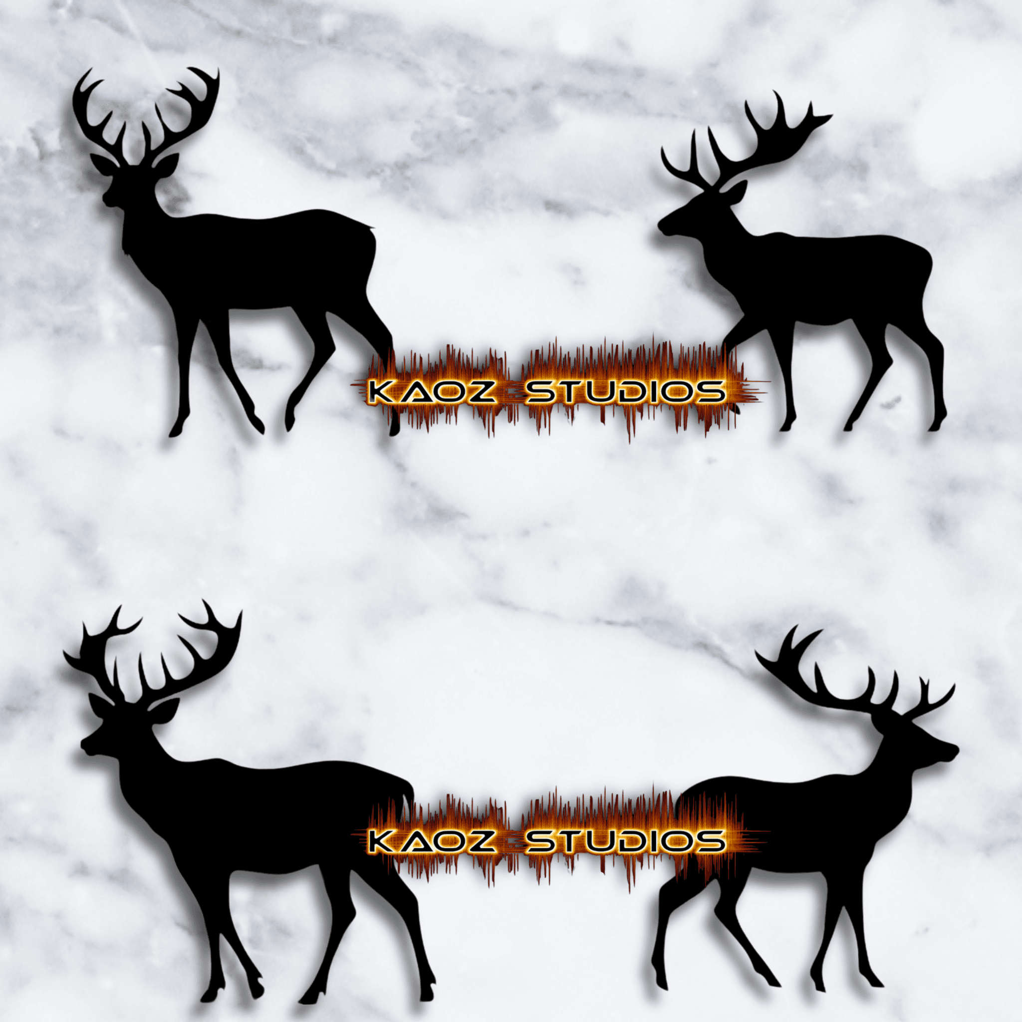 reindeer pack wall art christmas charms deer wall decor 3d model