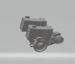FHW: Worker Bot Lightning Missile Launcher Heavy Weapon 3d model
