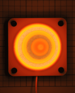 Retro Traffic Cone Desk Light (No-Support Print) 3d model