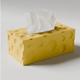 cheese tissue box 3d model