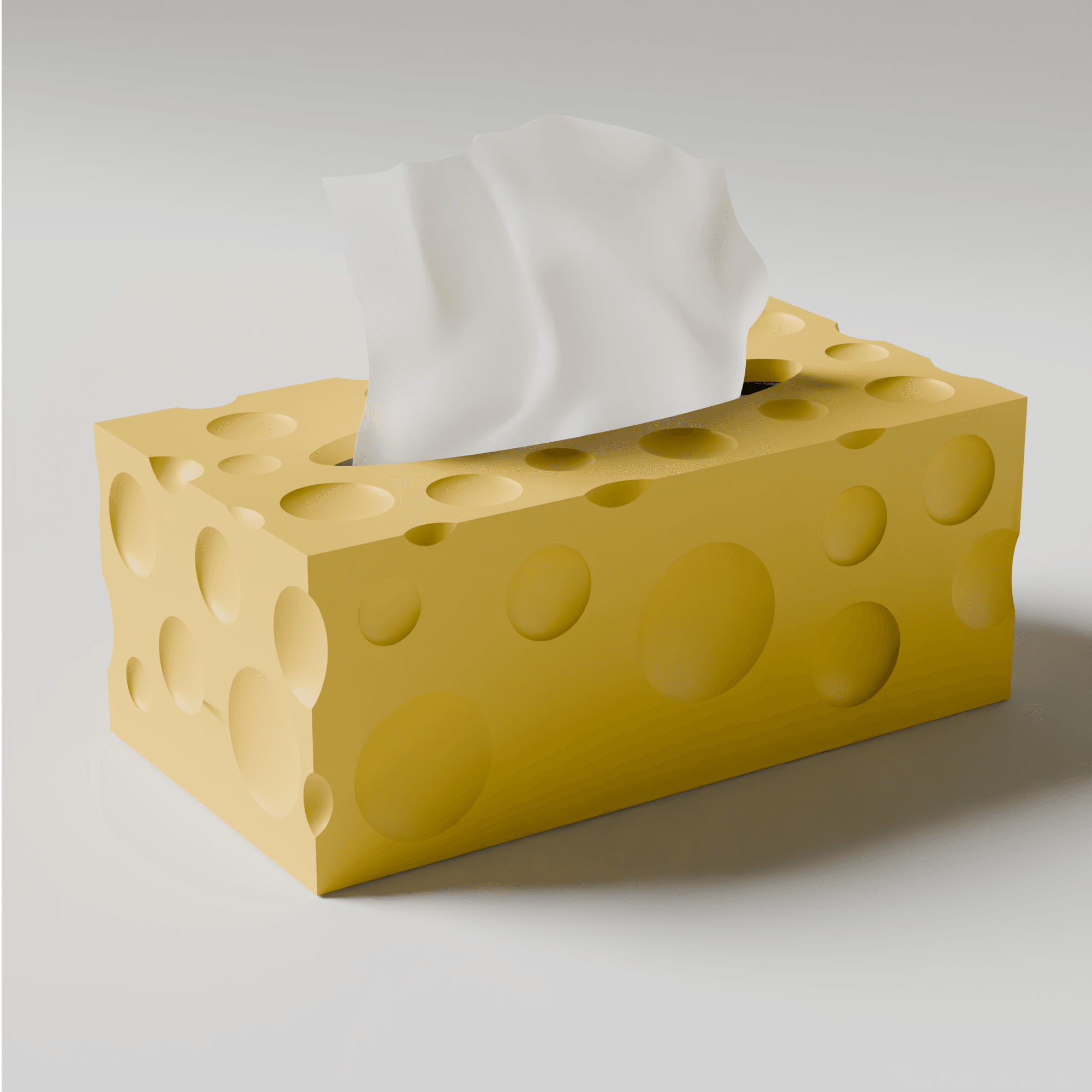 cheese tissue box 3d model