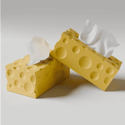 cheese tissue box 3d model